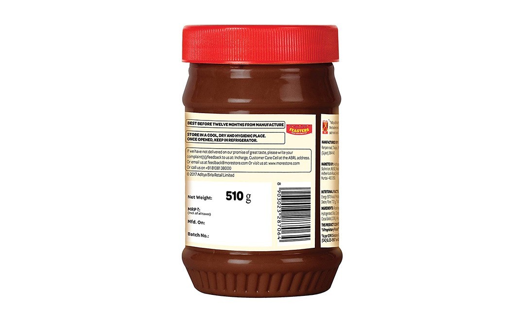 Feasters Choco Peanut Butter    Plastic Jar  510 grams